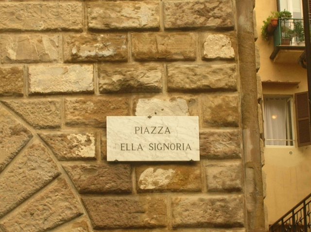 Place de la Signoria a Florence
