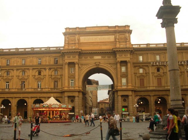 La piazza de la republica de Florence