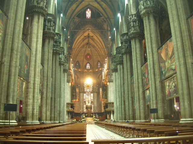 Photos de l'intérieur de la cathédrale de Milan