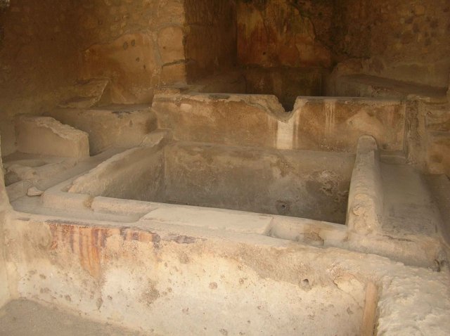 Photos de bain dans la ville de Pompei