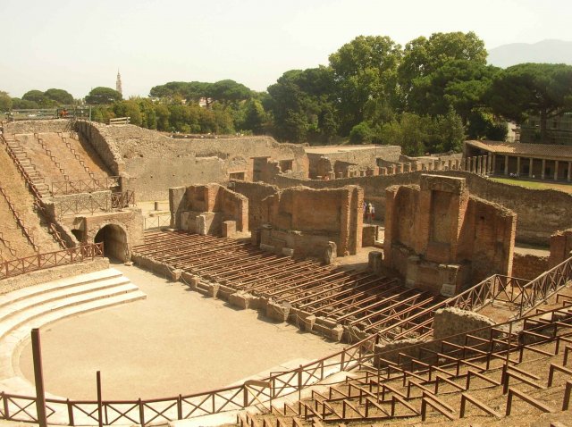 Pompei figé depuis l'explosion du Vésuve