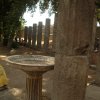 Pause ombragée dans la chaleur de la région napolitaine des ruines de Pompei