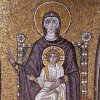 basilique du nouveau saint Apollinaire avec sa mosaique vierge et enfant a ravenne