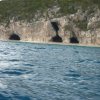 Photos des nombreuses entrees de cavité marine en Sardaigne
