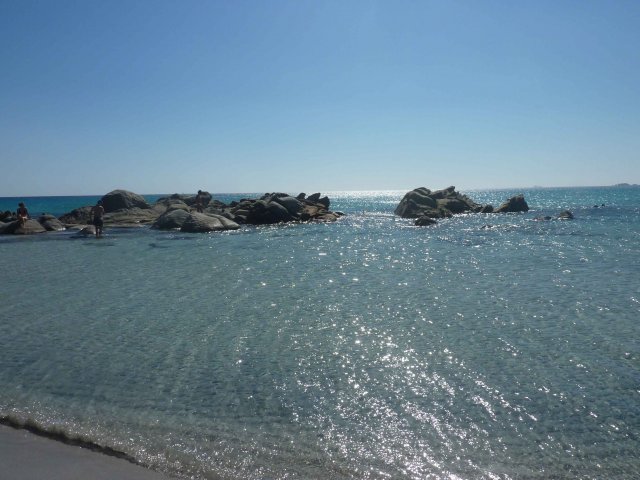 fin de journée sur une plage en Italie