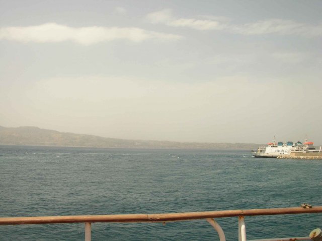 Photo du bateau en partant de Italie
