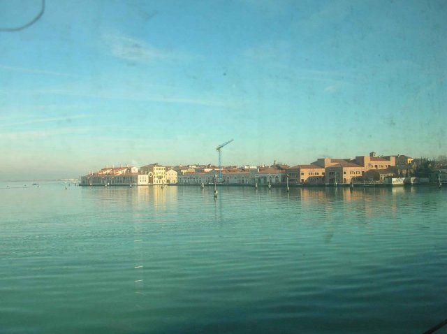 Images de l'arrivée à Venise