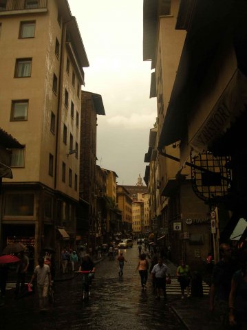 Climat orageux sur Florence