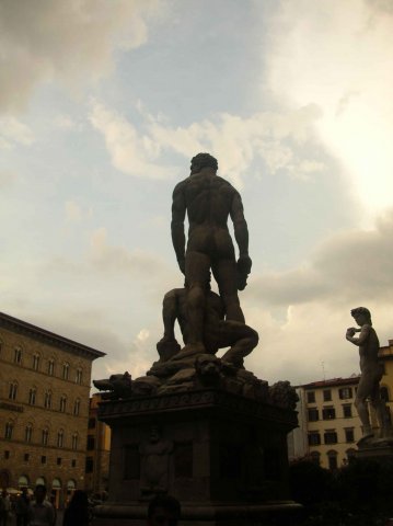 Une des statues particuliere de Florence