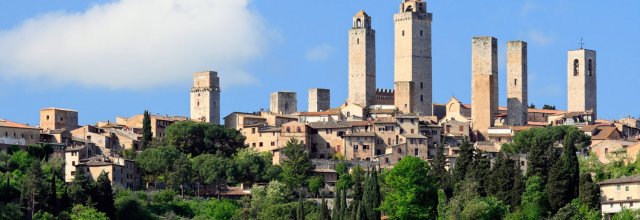 Vue de San gimignano cité médiévale en Toscane