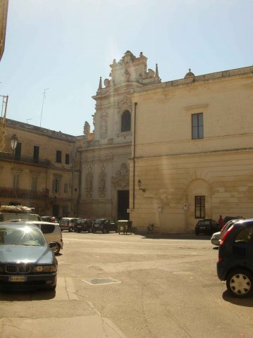 Belle place dans Lecce