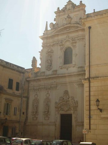façade d'église de Lecce