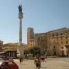 Statut du saint patron dans la grande place de Lecce dans les Pouilles