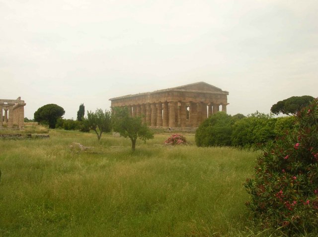 beau temple dans la ville romaine de Paestum