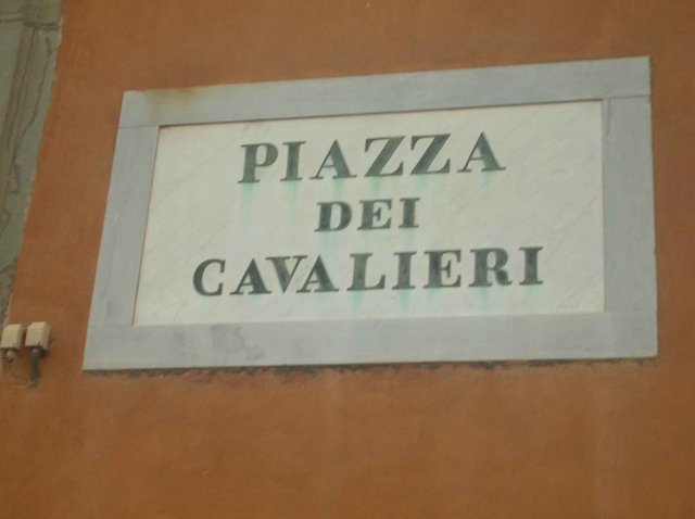 La piazza dei Cavalieri de Pise