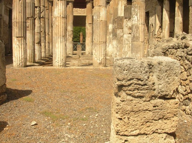 Colonne en excellent état de Pompei