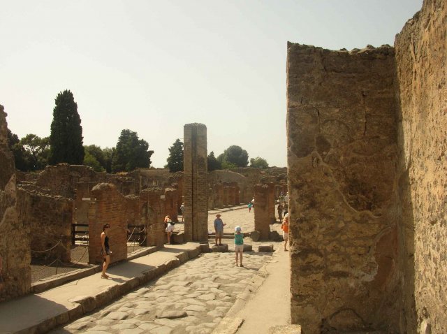 Les édifices de Pompei était parfois très haut