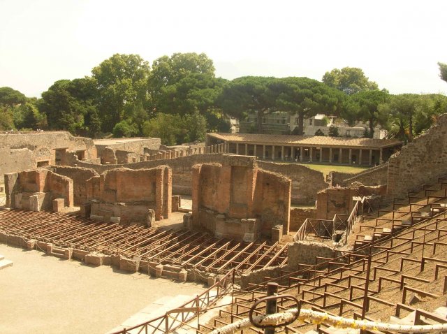 Sublime théâtre de Pompei en cours de rénovation