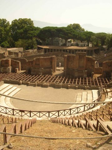 Théâtre et forum de Pompei