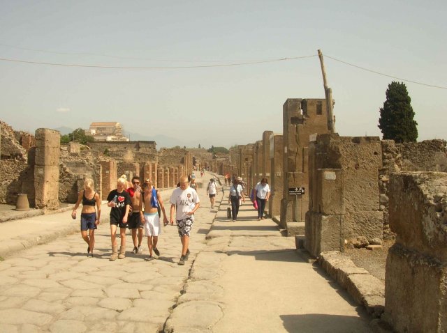 Photos rue étendue de Pompei