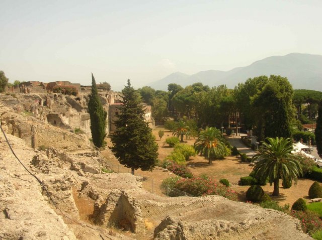 Vue des ruines de Pompei