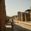 Hors saison les touristes sont nombreux dans la ville de Pompei