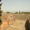 vue de haut des toits de Pompei