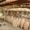 Nombreuses amphores stockées à Pompei