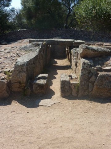 Vue proche de Nuraghe en Sardaigne