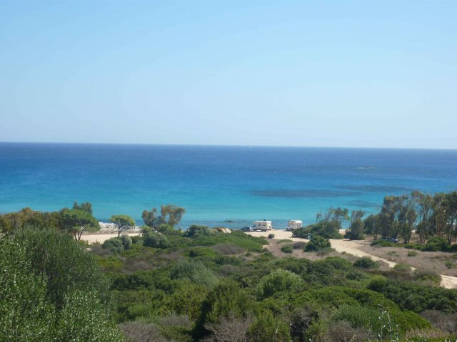 mer d'huile sur une île Italienne