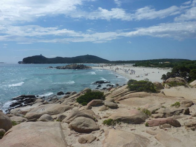 Images de séparation de plages à Simius