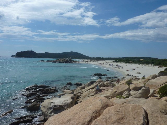 Une plage proche de Caglari dans le sud de la Sardaigne