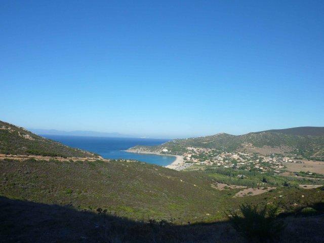 Paysage et plages dans le sud de la Sardaigne