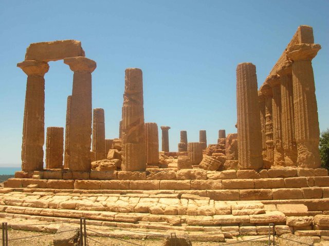 Photo d'un des temples de Agrigente