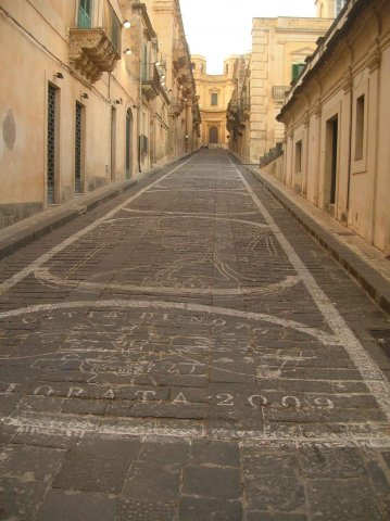 rue de la infiorata de Noto