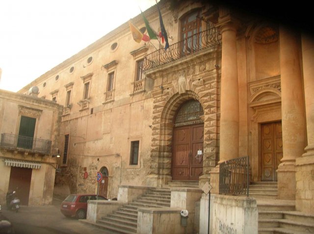 Habitation dans le centre de Noto