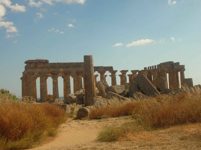 Photos colonne de temple de Selinonte