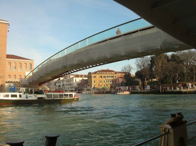 Photo de la nouvelle passerelle de Venise