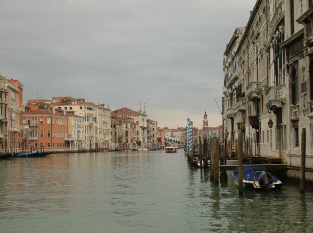 Arrivée sur le grand canal de Venise